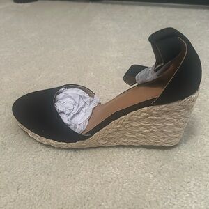 Womens Closed Toe Espadrilles Wedges, Platform Heel Ankle Strap Buckle Sandals